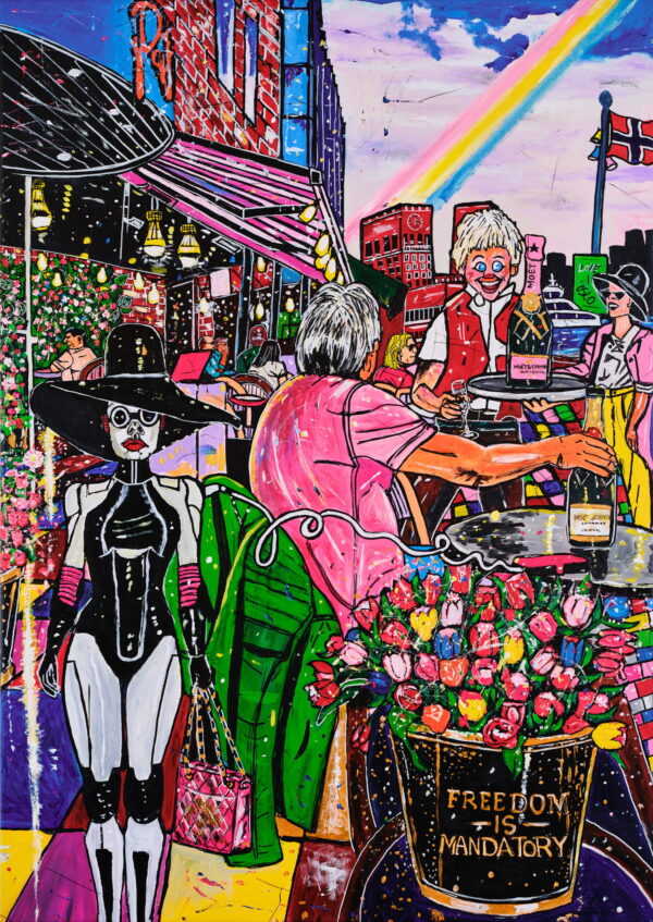 Champagne Dreams in Oslo – kunsttrykk av Ole Bjørn Valen