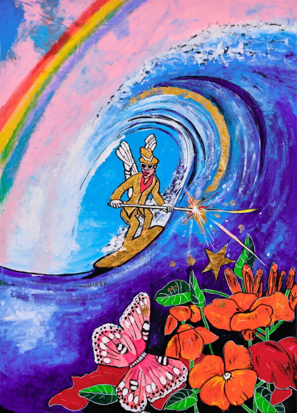 Cosmic Surfer – kunsttrykk av Ole Bjørn Valen