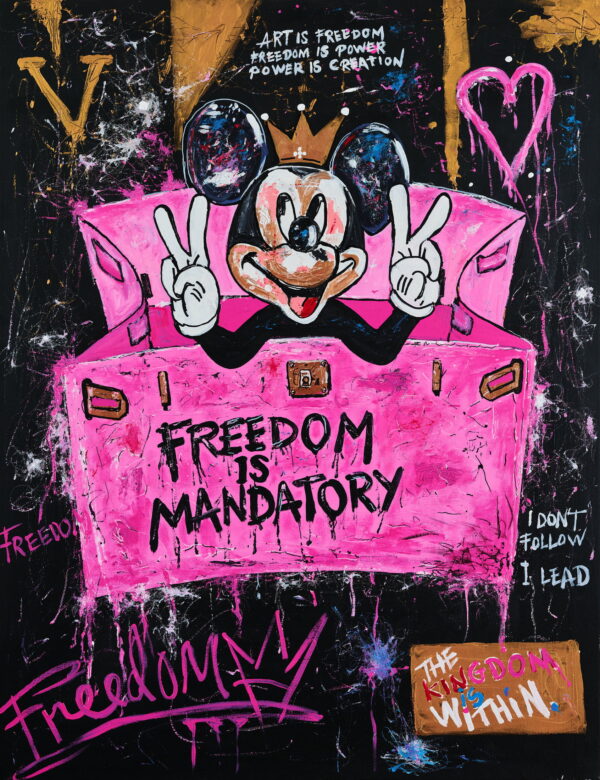 Freedom is Mandatory No Rules, kunsttrykk av Ole Bjørn Valen