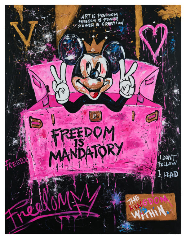 Freedom is Mandatory No Rules, kunsttrykk av Ole Bjørn Valen
