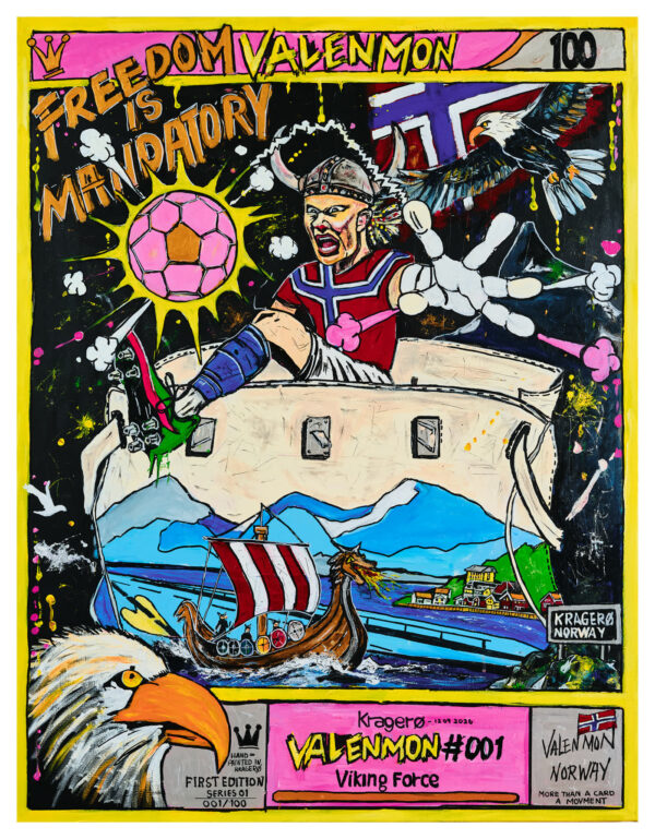 Valenmon #001 Viking Force, kunsttrykk av Ole Bjørn Valen