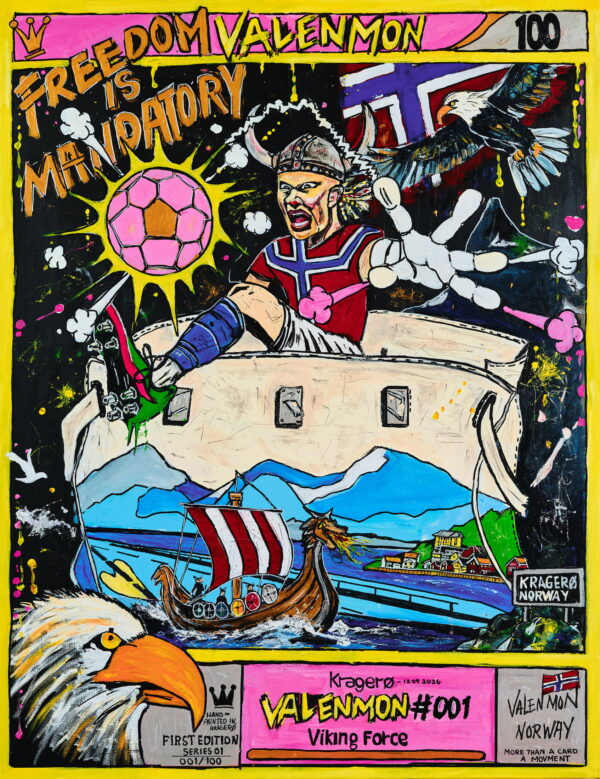 Valenmon #001 Viking Force, kunsttrykk av Ole Bjørn Valen
